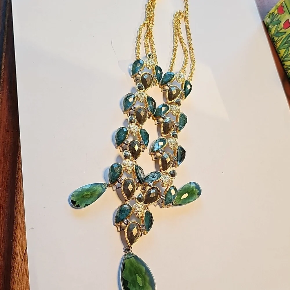 Alexis Bittar Green Stone Necklace - Picture 2 of 6
